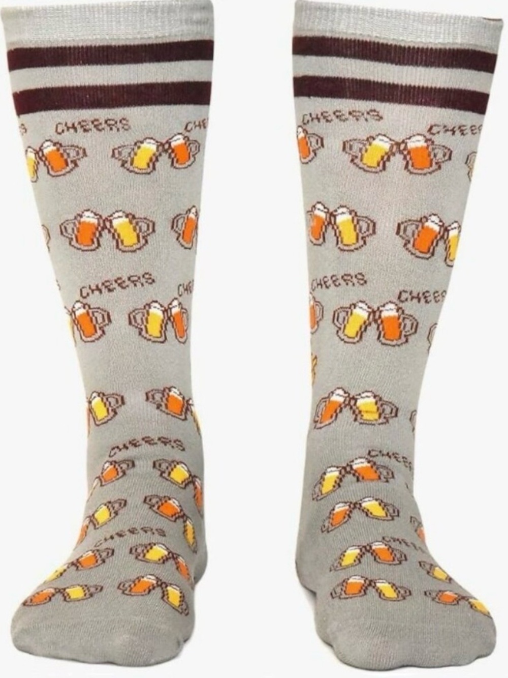 Saucey Socks “Please Bring Me a Beer” Knee‑High Socks – Funny Beer Gift – Size L - Picture 8 of 14